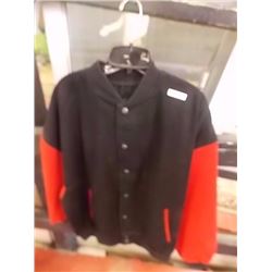 JACKET - I/D - LEATHERMAN STYLE - RED & BLACK - MED.