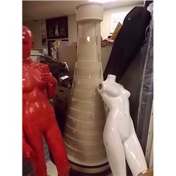 ½ ROUND CARD HOLDER - WITH MIRROR