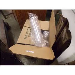 CASE OF CLEAR PLASTIC 5 OZ CCUPS - ~1000pc