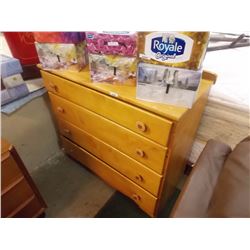 VINTAGE DRESSER - 4 DRAWER - 34" X 34" TALL