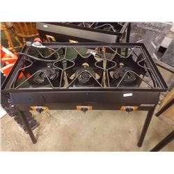 AUTO IGNITION 3 BURNER PROPANE COOKER - 34" X 29" TALL