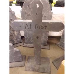 RUSTIC WOOD CROSS - ~36" TALL - AT REST