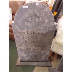 RUSTIC WOOD TOMBSTONE - JONATHAN BLAKE