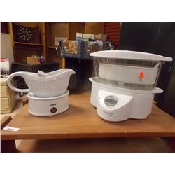 RICE COOKER & GRAVY BOAT WITH WARMER