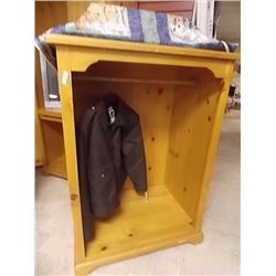 RUSTIC PINE  WOOD CABINET - 49" TALL