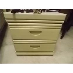 BLOND OAK NITE TABLE - 2 DRAWER