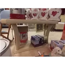 BLOND OAK SOFA TABLE - 50 X 18 X 28" TALL