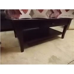 COMTEMPORARY COFFEE TABLE WITH DRAWER & SHELF