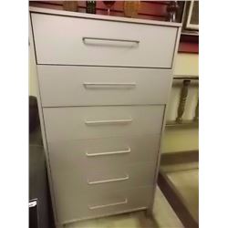 NEW HIGH BOY DRESSER - 6 DRAWER - GREY