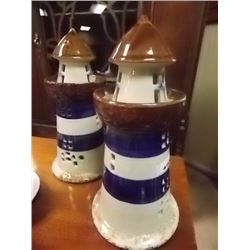 CERAMIC LIGHT HOUSES - 2 TTL