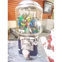 BEAVER GUMBALL MACHINE - COUNTER TOP MODEL - SOME CONTENTS