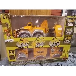 3 IN 1 CONSTRUCTION INTERCHANGABLE VEHICLE SET "COBRA KIDS RC TOYS"  WITH REMOTE CONTROL - NEW IN BO