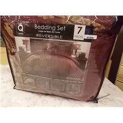 BED IN A BAG - QUEEN - NEW - 7 PC REVERSABLE