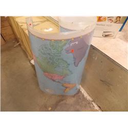 LARGE LAMINATED WORLD MAP