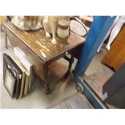 DROP LEAF WHEELED END TABLE