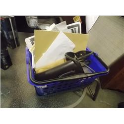 TRAY OF VINTAGE PICS -GLASSES AND MORE