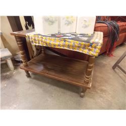 2 TIER TABLE ON WHEELS