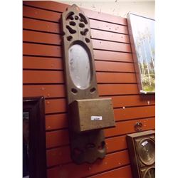 HANGING HALL MIRROR WITH SHELF 36"