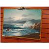 Image 1 : ORIGINAL OIL ON CANVAS - ROPE FRAMED - OCEAN