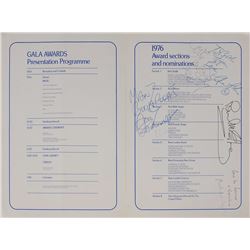 Paul McCartney, Elton John, and Friends Signed 1977 Awards Program