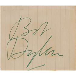 Bob Dylan Signature and Partial Handwritten Set List