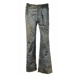 Mick Jagger, Keith Richard, and Gram Parsons Worn Blue Velvet Pants