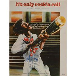 Mick Jagger Signed Sheet Music