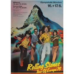 Rolling Stones 1976 German Concert Poster