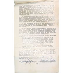 Jimmy Boyd Signed Document
