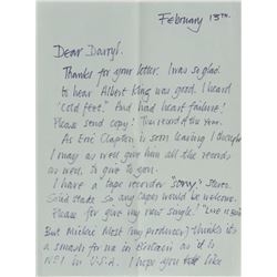 Jeff Beck Autograph Letter Signed