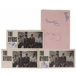 The Byrds Set of (4) Signed Items