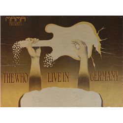 The Who Signed German Concert Poster