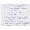 Image 1 : Joey Ramone Handwritten Lyrics