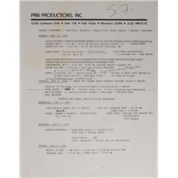 Prince Under the Cherry Moon Premier Travel Itinerary Memo