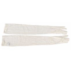 Prince’s Purple Rain-Worn White Lace Gloves