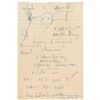 Image 1 : Miles Davis Handwritten and Twice-Signed Note to Prince