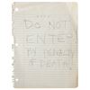 Image 1 : Prince Handwritten Note