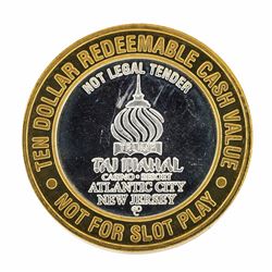 .999 Silver Taj Mahal $10 Casino Limited Edition Gaming Token