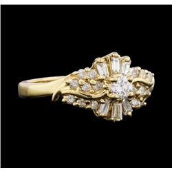 10KT Yellow Gold 0.65ctw Diamond Ring