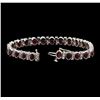 Image 3 : 14KT White Gold 13.18ctw Ruby and Diamond Bracelet