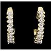 Image 1 : 14KT Yellow Gold 0.52ctw Diamond Earrings