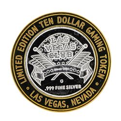 .999 Silver Las Vegas Club $10 Casino Limited Edition Gaming Token