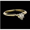Image 1 : 14KT Two Tone Gold 0.25ct Diamond Ring