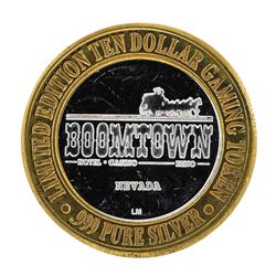 .999 Silver Boomtown Hotel and Casino $10 Casino Limited Edition Gaming Token