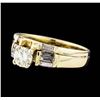 Image 1 : 14KT Yellow Gold 0.85ctw Diamond Band and Ring