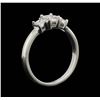 Image 4 : 14KT White Gold 0.50ctw Diamond Ring