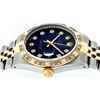 Image 9 : Rolex Mens Two Tone 14KT Yellow Gold 0.75ctw Diamond Datejust Wristwatch