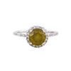 Image 2 : 14KT White Gold 2.15ctw Fancy Brownish Yellow Diamond Ring