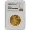 Image 1 : 2008W $50 1 oz Burnished Gold Eagle NGC MS70
