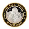 Image 2 : .999 Silver Geronimo Apache $10 Casino Limited Native American Series Gaming Tok